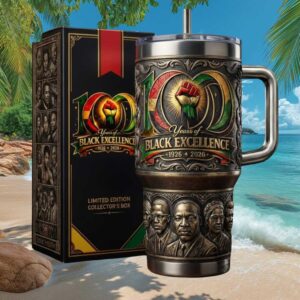 100 Years of Black Excellence Limited Edition 40oz Tumbler with Collector Box 100 Years of Black Excellence Limited Edition 40oz Tumbler with Collector Box