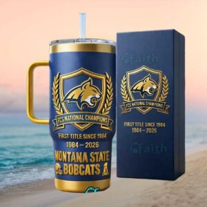 Montana State Bobcats FCS National Champions 2026 Commemorative 40oz Tumbler