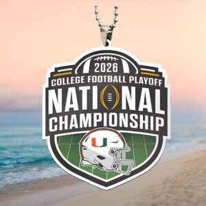 2026 College Football Playoff National Championship Miami Hurricanes Ornament