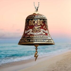 ACDC 53rd Anniversary 1973 2026 Hells Bells For Those About To Rock Ornament