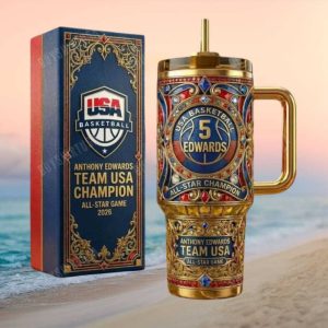 Anthony Edwards Team USA Basketball All Star Game 2026 40oz Tumbler