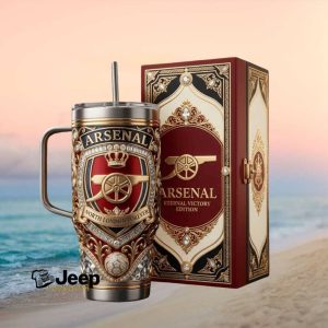 Arsenal FC Eternal Victory Edition Luxury 40oz Tumbler Gift Set