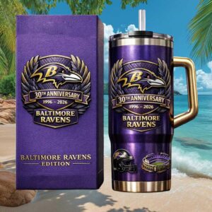Baltimore Ravens 30th Anniversary 1996 2026 Limited Edition Tumbler