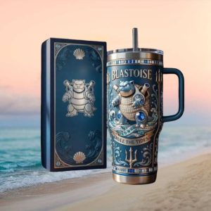 Blastoise Rule the Tides Pokémon Collector’s 40oz Tumbler with Box