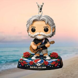 Bob Weir 1947 2026 Grateful Dead Tribute Figure Car Ornament