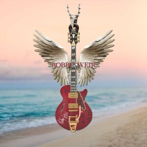 Bob Weir Signed Guitar with Angel Wings Car Hanging Accessory Ornament