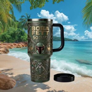 Boba Fett 50th Anniversary Star Wars 40oz Tumbler with Handle