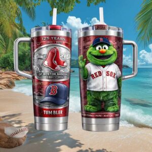 Boston Red Sox 125th Anniversary 1901 2026 Wally the Green Monster Tumbler