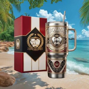 Boxing Strength Grace Champion Gold & Silver 40oz Tumbler with Box Boxing Strength Grace Champion Gold & Silver 40oz Tumbler with Box