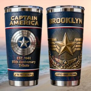 Captain America The First Avenger 85th Anniversary Tribute Brooklyn Tumbler