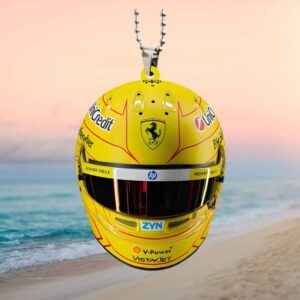 Charles Leclerc Ferrari F1 Giallo Modena Special Edition Helmet Ornament