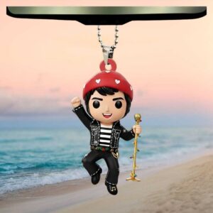Chibi Style Elvis Presley Singing Car Accessory Ornament