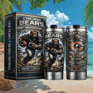 Chicago Bears 106th Anniversary Anniversary Tribute Tumbler 1920 2026 Tradition Chicago Bears 106th Anniversary Anniversary Tribute Tumbler 1920 2026 Tradition
