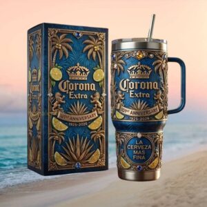 Crown Royal 87th Anniversary Purple & Gold Royal Heritage 40oz Tumbler with Box