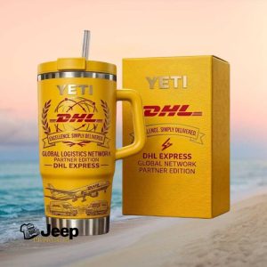 DHL Express Global Logistics Network Partner Edition Yellow Travel Tumbler