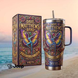 Dave Matthews Band 30 Years of Music & Memories Charlottesville VA Butterfly Art Tumbler