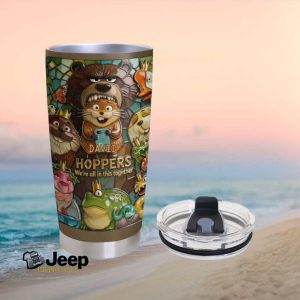 David Hoppers “We're All In This Together” Custom Illustrated Character Tumbler