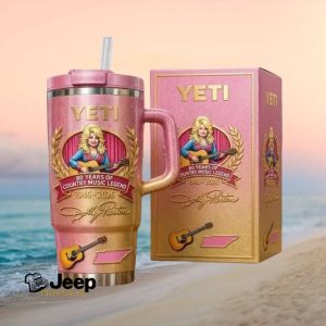 Dolly Parton 80 Years of Country Music Legend 1946 2026 Pink Glitter Commemorative Tumbler