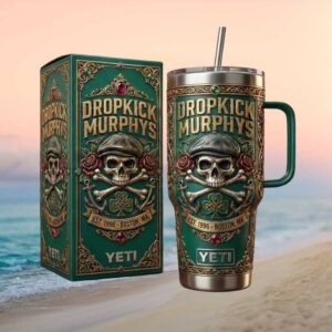 Dropkick Murphys Boston Irish Punk Est 1996 Skull Tumbler