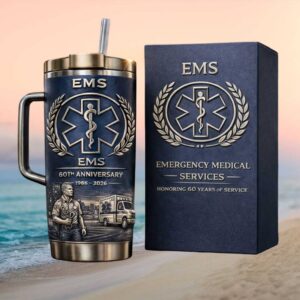 EMS 60th Anniversary Honoring 60 Years of Service Medical Professional Tumbler