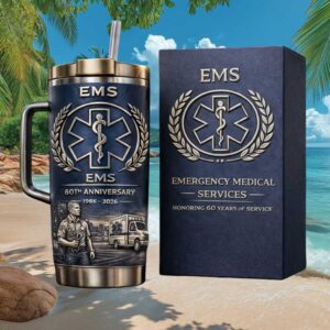 EMS 60th Anniversary Honoring 60 Years of Service Medical Professional Tumbler