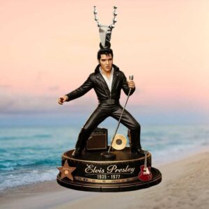 Elvis Presley 1968 Comeback Special Rock and Roll Stage Ornament