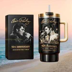 Elvis Presley 90th Anniversary 1935 2025 The King of Rock n’ Roll Limited Edition 40oz Tumbler