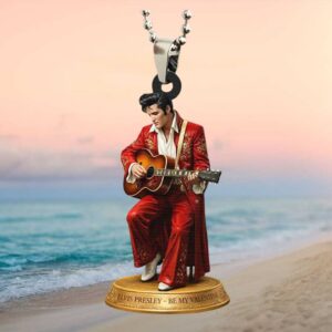 Elvis Presley Be My Valentine Guitar Performance Car Ornament