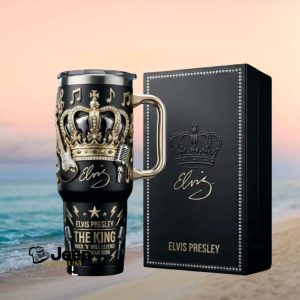 Elvis Presley The King of Rock 'n' Roll 40oz Luxury Tumbler with Gift Box