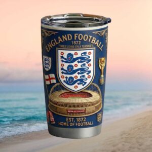 England Football “Home of Football” Three Lions Wembley Stadium 40oz Tumbler
