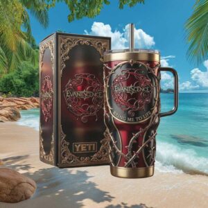 Evanescence “Bring Me To Life” Gothic Rose Thorn 3D 40oz Tumbler