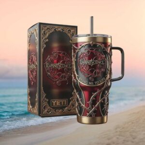 Evanescence “Bring Me To Life” Gothic Rose Thorn 3D 40oz Tumbler