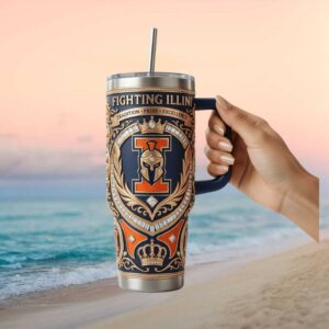 Fighting Illini Tradition Pride Excellence Jeweled Tumbler