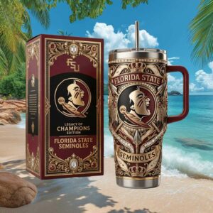 Florida State Seminoles Legacy of Champions Edition 40oz Tumbler with Handle