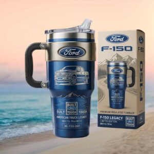 Ford F 150 American Truck Legacy Built Ford Tough 30oz Insulated Travel Tumbler