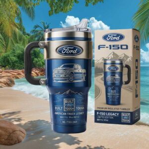 Ford F 150 American Truck Legacy Built Ford Tough 30oz Insulated Travel Tumbler