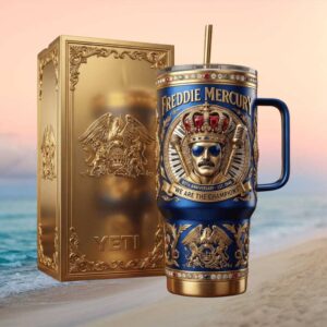 Freddie Mercury Queen 80th Anniversary We Are The Champions Tumbler