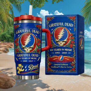 Grateful Dead 60 Years of Music 1965 2025 Deadhead Collector Series Tumbler