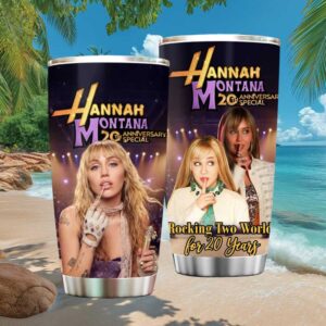 Hannah Montana 20th Anniversary Special Rocking Two Worlds Tumbler Hannah Montana 20th Anniversary Special Rocking Two Worlds Tumbler