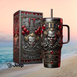 IT Pennywise 40th Anniversary You'll Float Too Horror Tumbler