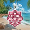 Indiana IU 2025 National Champions Football Shield Car Accessory Ornament Indiana IU 2025 National Champions Football Shield Car Accessory Ornament