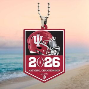 Indiana Hoosiers 2026 National Championship Miami Football Ornament
