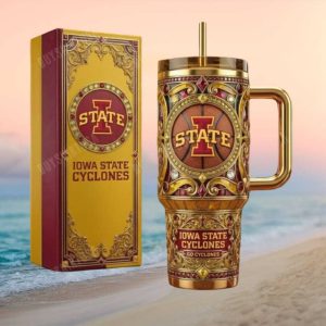 Iowa State Cyclones Go Cyclones NCAA 40oz Insulated Tumbler