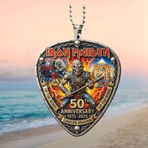 Iron Maiden 50th Anniversary Limited Edition Pick Shaped Ornament
