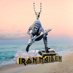 Iron Maiden Eddie Bass Player Rock Metal Band Car Hanging Ornament