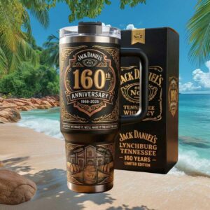 Jack Daniel’s 160th Anniversary Limited Edition Black & Gold Lynchburg Tumbler Jack Daniel’s 160th Anniversary Limited Edition Black & Gold Lynchburg Tumbler