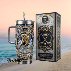 Jack Hughes New Jersey Devils Elite Ice Legacy Hockey Tumbler