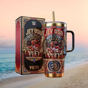 Jey Uso Main Event Toronto 2026 Yeet WWE Raptor Edition 3D Custom Tumbler
