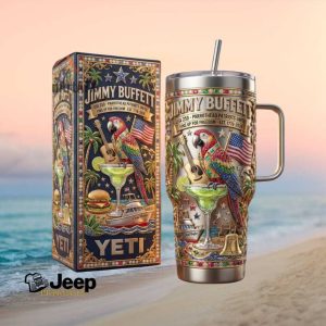 Jimmy Buffett Parrotheads United 1776 2026 Memorial 40oz Tumbler