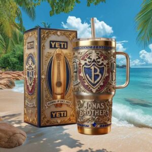 Jonas Brothers Burning Up Since 2005 Year 3000 Custom 3D Jewel Encrusted Tumbler Jonas Brothers Burning Up Since 2005 Year 3000 Custom 3D Jewel Encrusted Tumbler